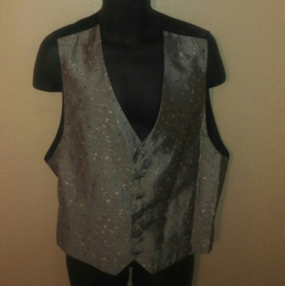 Joseph and feiss formal vest black and grey size l